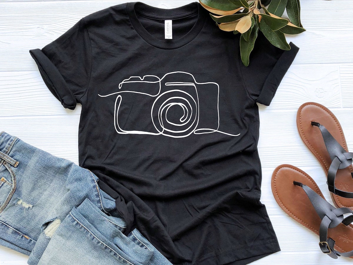 best photo t shirts for photographers designer line drawing