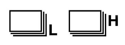 Canon camera drive mode dial showing High and Low continuous shooting options alongside single shot mode