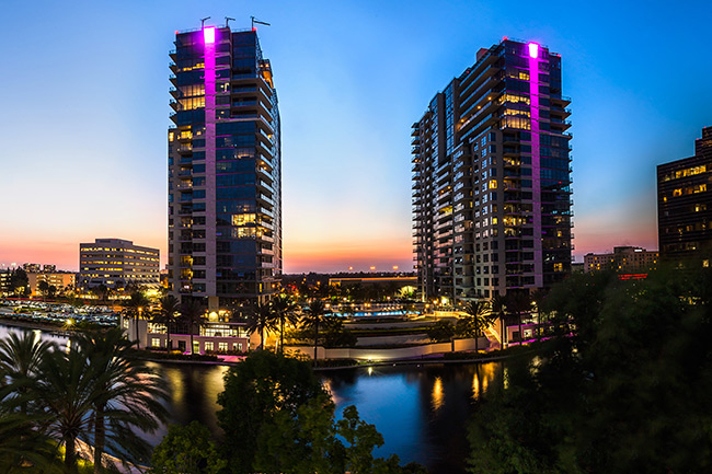 Architectural photograph demonstrating the wide angle field of view advantage of full frame sensors for interior and building photography