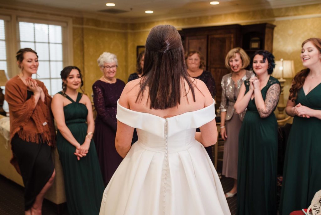 first look bridesmaids jess