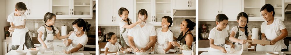ideas for photo session with family cooking