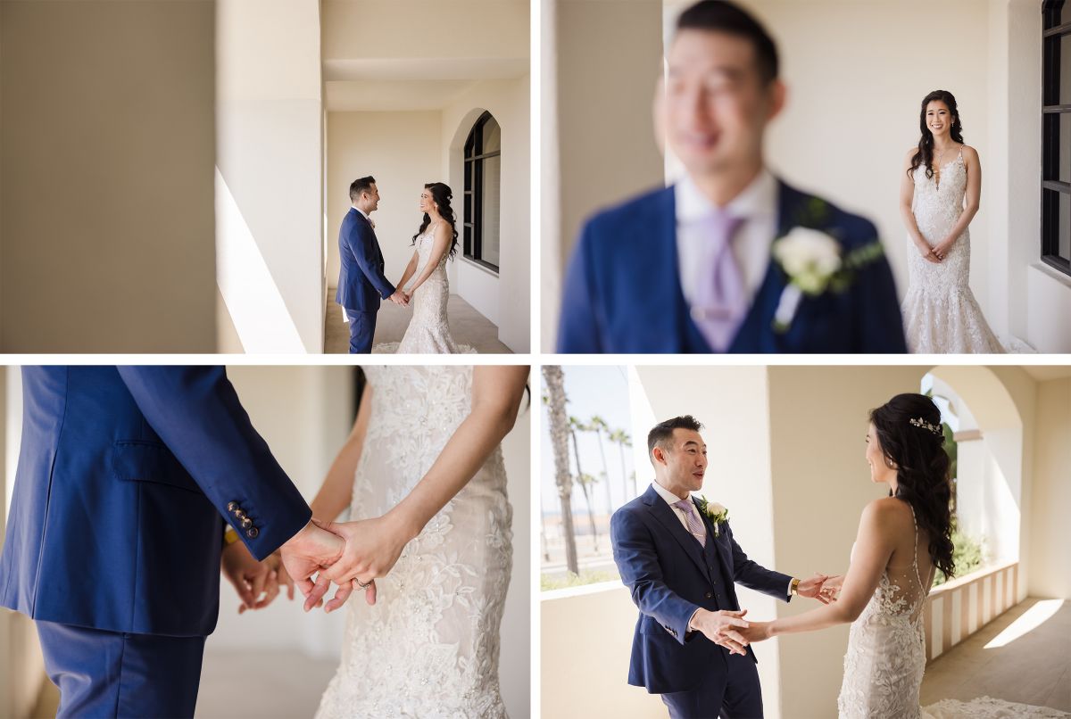 first look wedding angles