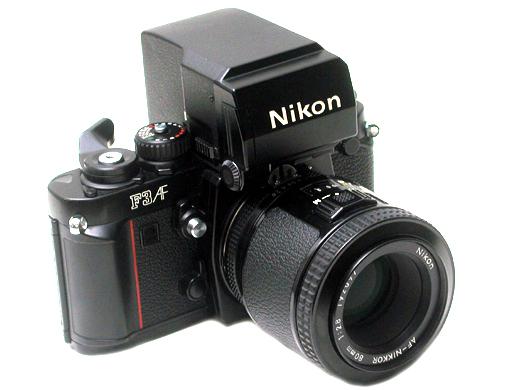 Nikon F3 AF one of the earliest cameras to offer autofocus technology showing the large viewfinder design